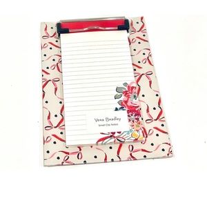 NWT VERA BRADLEY SMALL CLIP NOTES PRETTY POSIES 50 SHEETS